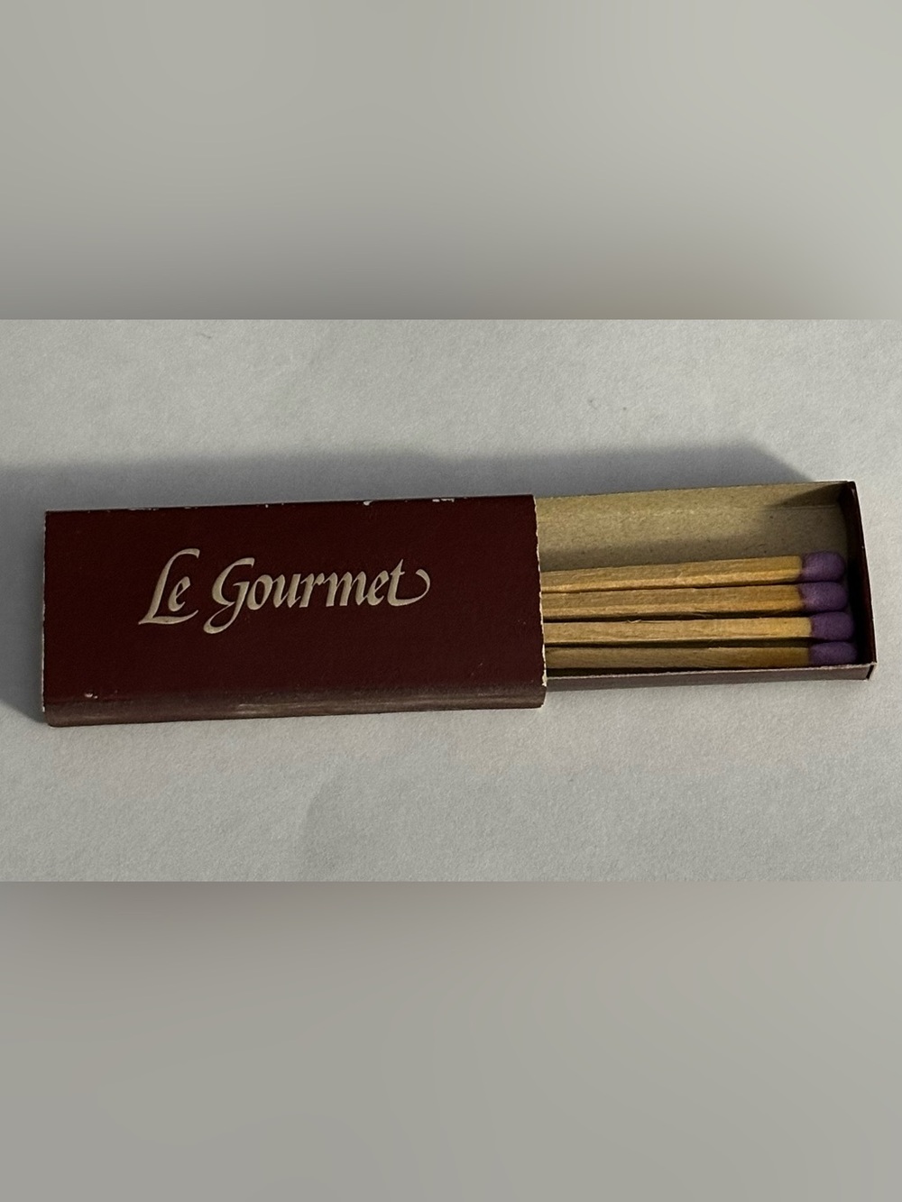 Vintage Matchbox Le Gourmet Sheraton La Reina Hotel USED Los Angeles Airport LA